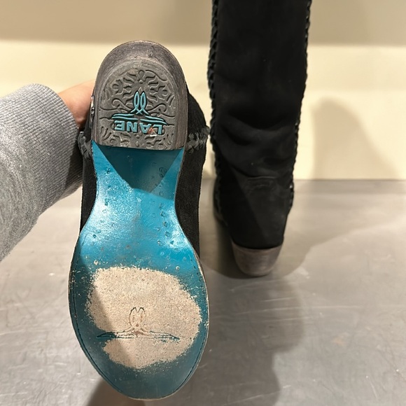 Lane PJ Black Suede Boots - Picture 5 of 9